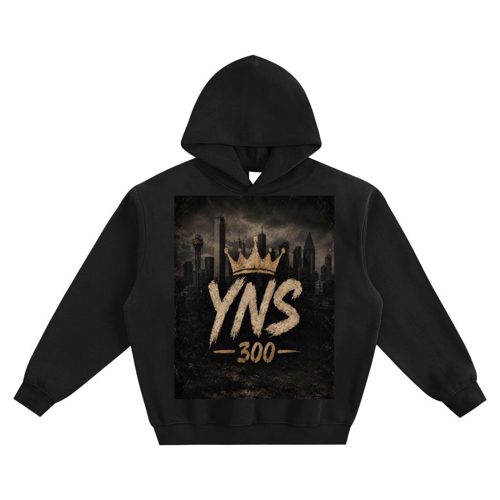 YNS 300 Fleeced Boxy Hoodie