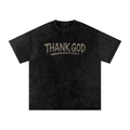 Snow Washed blessed beginnings Cotton T-Shirt