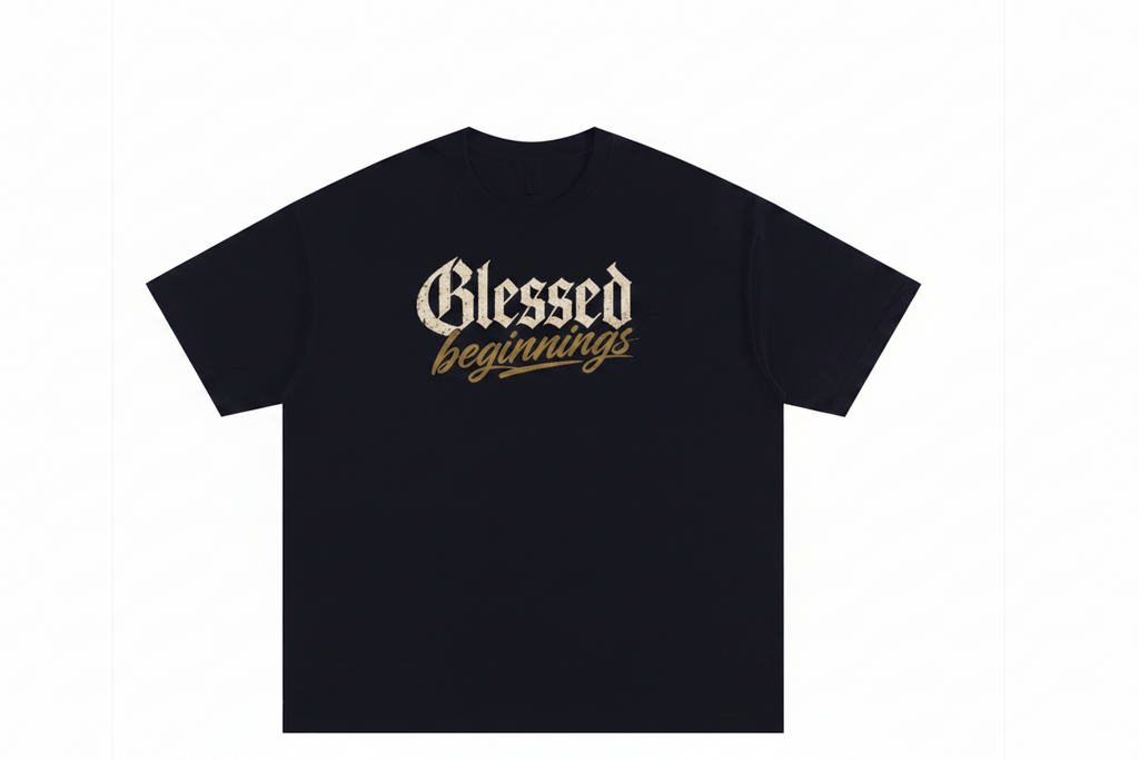 Blessed beginnings Cotton T-Shirt