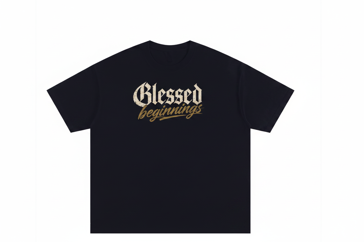Blessed beginnings Cotton T-Shirt